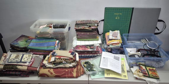 Quilting Fabric Threads Patterns & Omnigrid Mat What will you find???