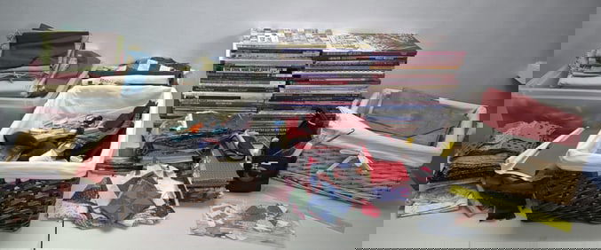 Fabric Squares Scraps & Quilting Books Magazines What will you find???