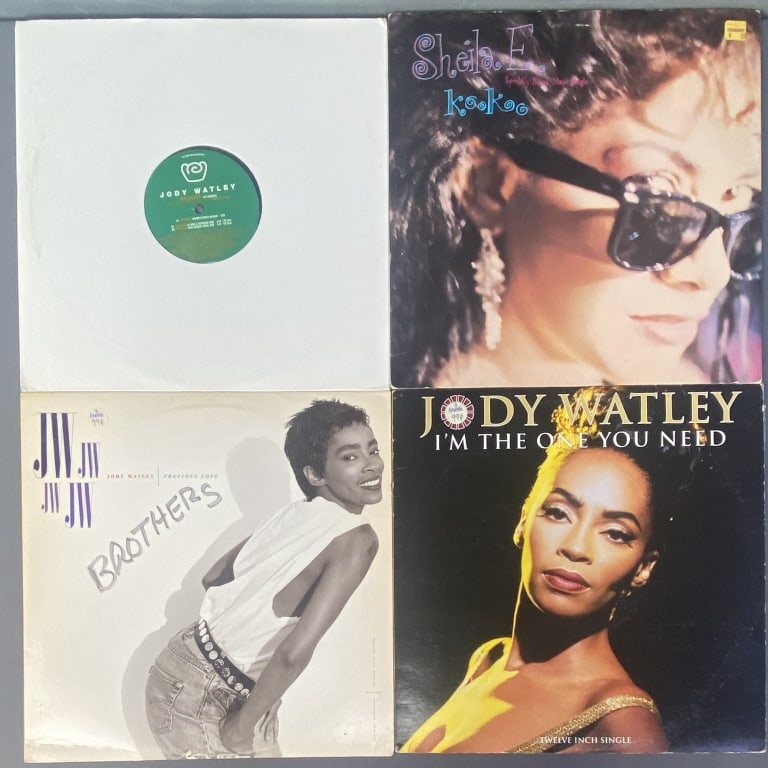 Vinyl Records Jody Watley & Sheila E Set of 4 I'm the One You Need by Jody Watley, MCA Records (1 of 13)