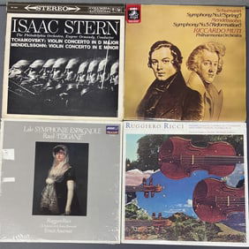 Vinyl Classical Albums Lalo Paganini Tchaikovsky Paganini and Saint-Saens Violin Concertos MCA