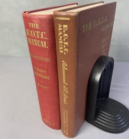 Vintage ROTC Manuals Set of Two ROTC Manual Coast Artillery Basic, published by Military Service