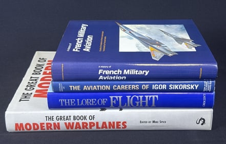 Vintage Aviation & Warplanes Book Lot With dust jackets. Please refer to photos for included titles,