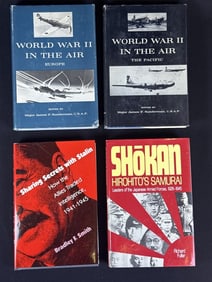 4 Vintage World War II Books "World War II In The Air" Europe and The Pacific. “Sharing Secrets