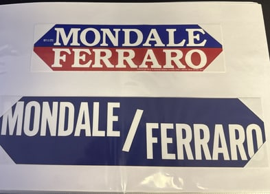 Large Binder Political Bumper Stickers Lot 2 Mostly Presidential candidates with some State of