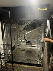 Gorilla Greenhouse Grow Tent Not sure the size as it was delivered