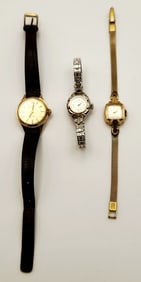 Bulova Acutron 10K R.G.P & Base Metal Gruen Precision 10K R.G.P & Stainless Steel & Elgin 10K Gold