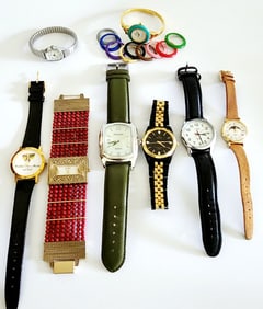 Lot Of Watches Including Timex & Elgin All watches are untested.
