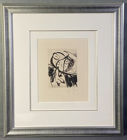 Joan Miro Lithograph Aquatint Signed Lithograph of the artwork Aquatint by Joan Miro from the Des