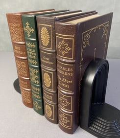 Charles Dickens Easton Press Books Set of Four Four leatherbound books by Charles Dickens published