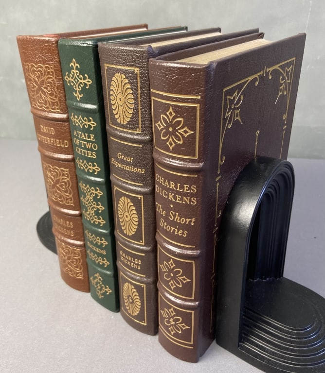 Charles Dickens Easton Press Books Set of Four Four leatherbound books by Charles Dickens published (1 of 15)