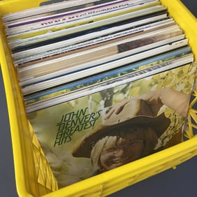 Vinyl Mystery Lot John Denver Barbra Streisand Over 50 vinyl records including music from Sarah