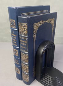 Easton Press Books DeFoe & Verne Set of Two Journey to the Center of the Earth by Jules Verne.