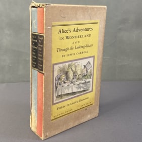Alice Wonderland & Looking Glass Book Set Alice's Adventures in Wonderland and Through the Looking
