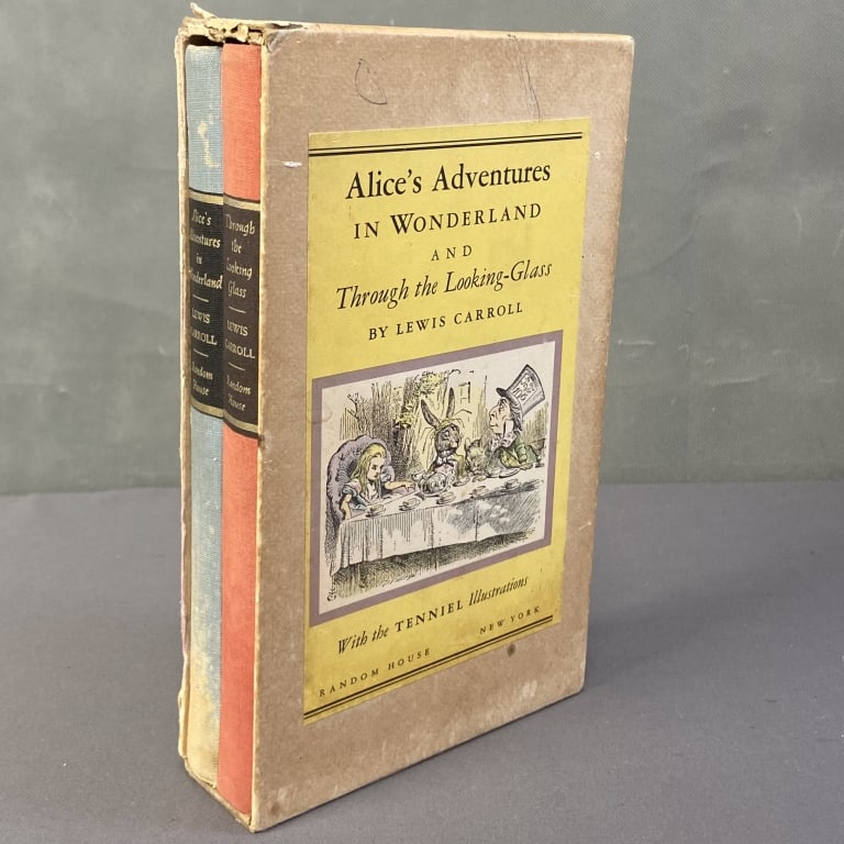 Alice Wonderland & Looking Glass Book Set Alice's Adventures in Wonderland and Through the Looking (1 of 10)