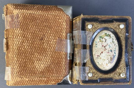 Civil War Era Photo & Daguerrotype Albums Two antique albums with photographs and daguerreotypes of
