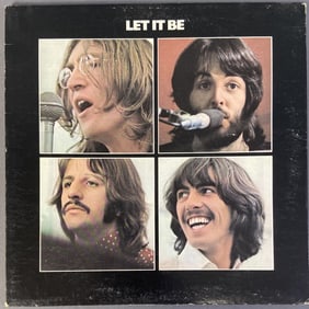 Vinyl Beatles Let it Be Record Album Let it Be by the Beatles, Apple Records AR 34001. Gatefold,
