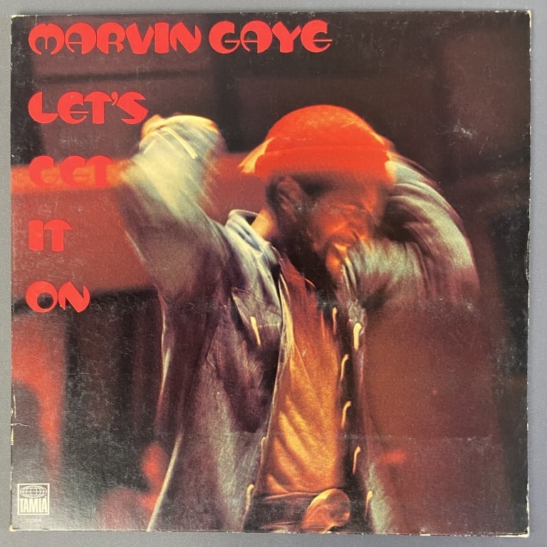 Vinyl Record Marvin Gaye Lets Get it On Let's Get it On by Marvin Gaye, Tamla Records T 329V1, 1973. (1 of 8)