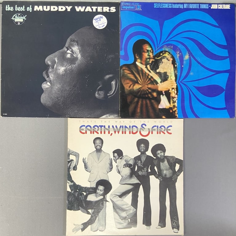 Vinyl Muddy Waters, Coltrane, EW&F Records That's the Way of the World by Earth Wind and Fire, (1 of 12)