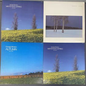 Vinyl George Winston Albums Set of Four Winter Into Spring, Windham Hill Records