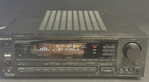Sony STR-AV1070X Stereo Receiver Working condition. With Remote. Some small scuffs and scratches.