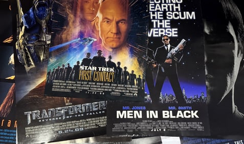 Mixed Mystery Lot Sci Fi One Sheet Movie Posters 27 x 40 inches double sided. From closed movie