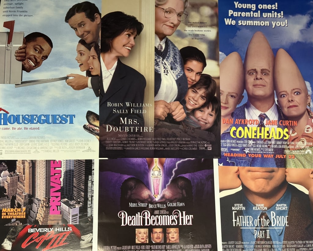 Mixed Lot One Sheet Movie Posters Comedy 27 x 40 inches. Most double sided. From closed movie (1 of 4)