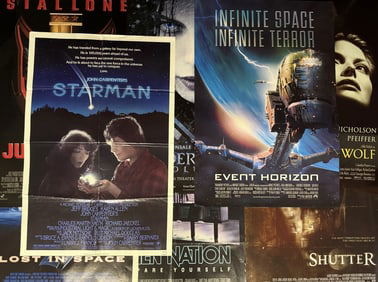 Mixed Lot One Sheet Movie Posters Sci Fi Horror 27 x 40 or 27 x 41 inches. Most double sided. From