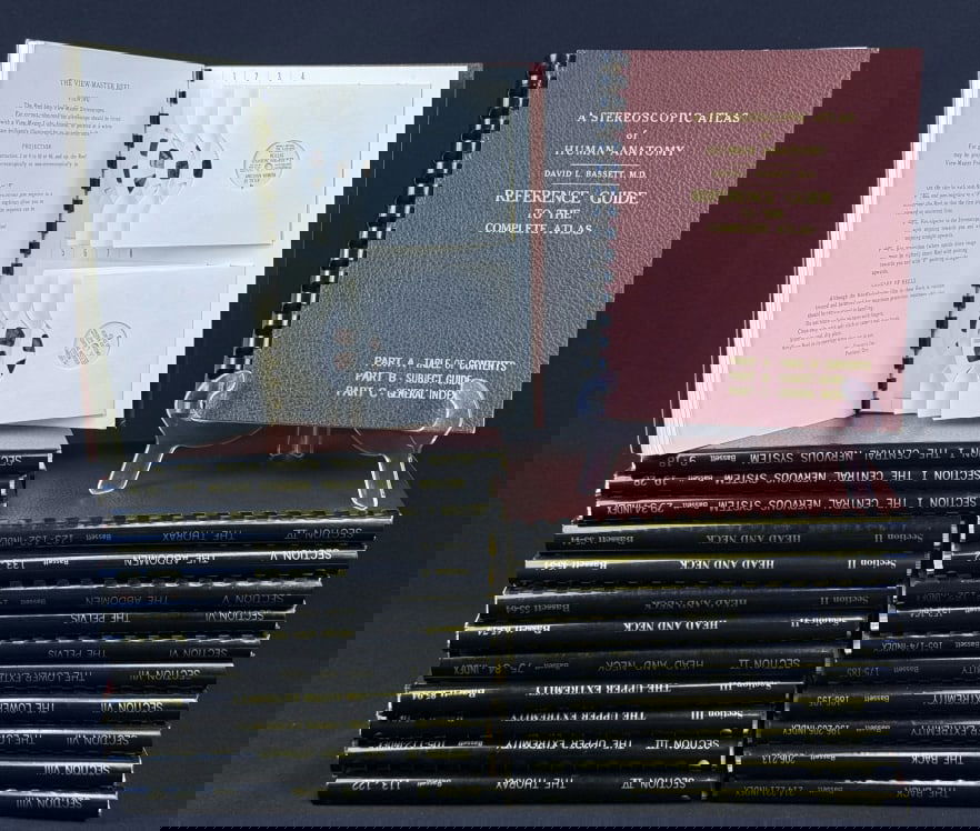 A Stereoscopic Atlas of Human Anatomy Bassett David L. 1950s-1960s. With View Master Reels. 24 (1 of 11)