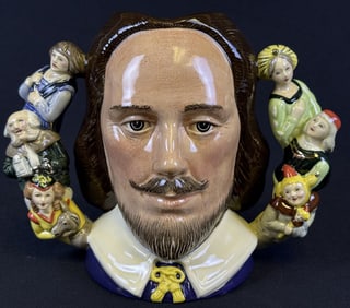 Royal Doulton Ceramic Mug D6933 Shakespeare No. 174. Free from damage. 7 inches tall by 9 inches