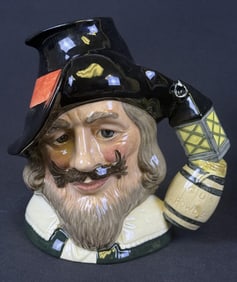 Royal Doulton Ceramic Mug D6861 Guy Fawkes 7 x 7 inches. Free from damage. Some crazing on bottom.