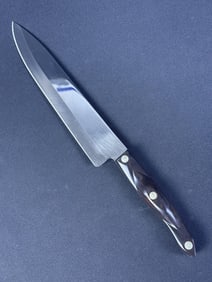 Vintage Cutco 1724 KA French Chefs Knife 9.25 inch blade. 15 inches with handle. Some signs of