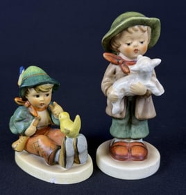 Hummel Figurines Lost Sheep Singing Lesson #63 stands 3 inches tall #68 stands 4.5 inches tall and