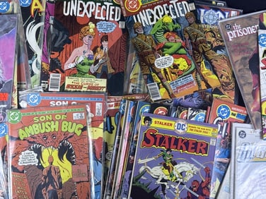 Vintage DC Non Superhero Comics Assorted Lot Reader copies. Ambush Bug, Arian GI Combat and others.