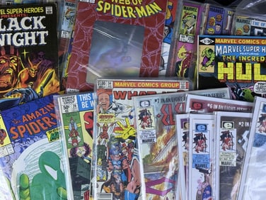 Vintage Marvel Superhero Comics 1980s Fantastic Four, Spider-Man and others. Reader copies.