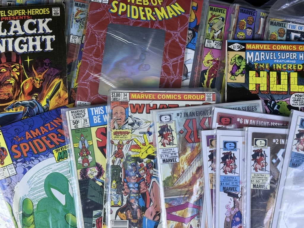 Vintage Marvel Superhero Comics 1980s Fantastic Four, Spider-Man and others. Reader copies. (1 of 6)