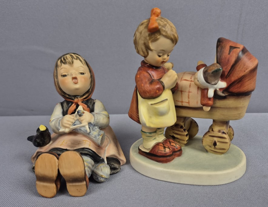 Goebel Hummel Figurines Happy Pastime 69 & Doll Mother 67 (1 of 9)