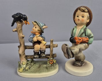 Goebel Hummel Figurines Globe Trotter 79 & Mischief Maker 342