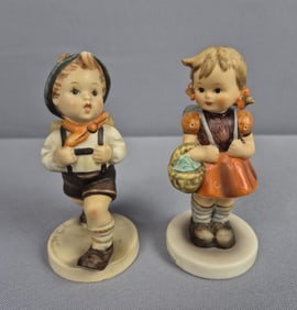 Goebel Hummel Figurines School Boy 82 & School Girl