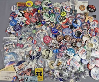 Political Pinback Buttons Lot Including Carter Please see images for details regarding the