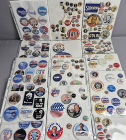 Political Pinback Buttons Bernie Taft Not all inspected. Please see images for details regarding the