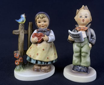 Hummel Figurines Sweet Greetings Soloist Sweet Greetings #352 stands 4.5 inches tall. Soloist #135