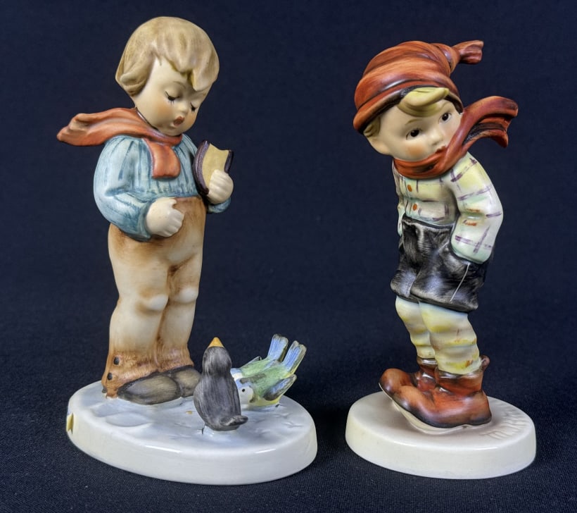 Hummel Figurines March Winds & Bird Watcher #43 March Winds stands 4.75 inches tall. #300 Bird (1 of 6)