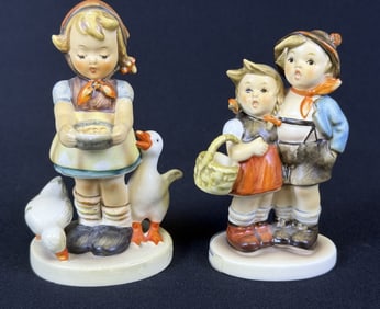 Hummel Figurines Surprise & Be Patient #94 Surprise stands 4 inches tall. #197 Be Patient Stands 4.5