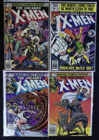 Uncanny X-Men Issues 132 136 163 165 Reader copies with light to heavy wear present. Please refer to