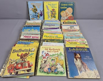 Assorted Vintage Little Golden Books Lot Not all inspected. Please see images for details regarding