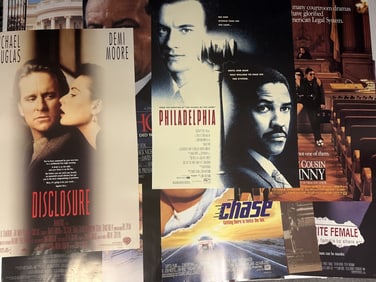 Mixed Lot One Sheet 90s Movie Posters 27 x 40 or 27 x 41inches. Most double sided. From closed movie