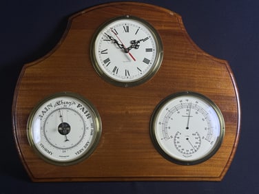 Wall Barometer Weather Station France 22 x 18 inches. Untested.