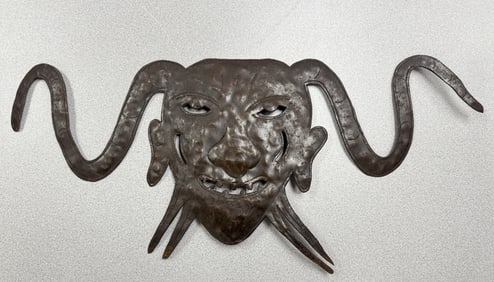 Jonas Balan Haitian Metal Art Devil Mask See photos for