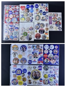 Ronald Reagan Campaign Pinback Button Collection Please refer to photos for included items. 18 x 11