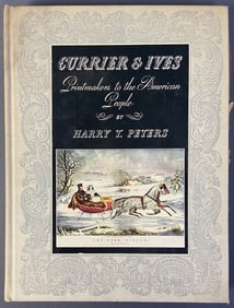 Vintage Currier & Ives Art Book 1942 Currier & Ives Printmakers to the American People by Harry T